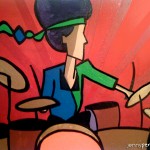 Drum Beat - 2008 - 11" x 14" - Acrylic on canvas
