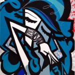 Don’t Speak – 2012 – 36″ x 48″ – Mixed media on canvas (acrylic & silver leaf )