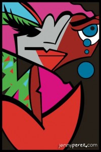 The Tear is Never as Big as the Heart - 2010 - 24" x 30" - Acrylic on Canvas